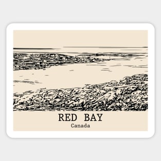 Red Bay - Canada Sticker